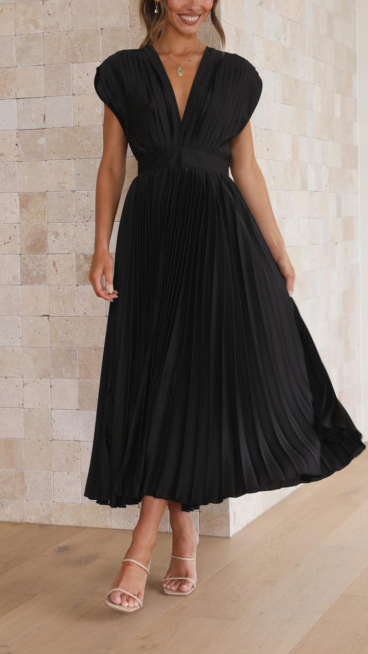 Maria™ | Elegant Pleated Maxi Dress - Freya Kobenhavn