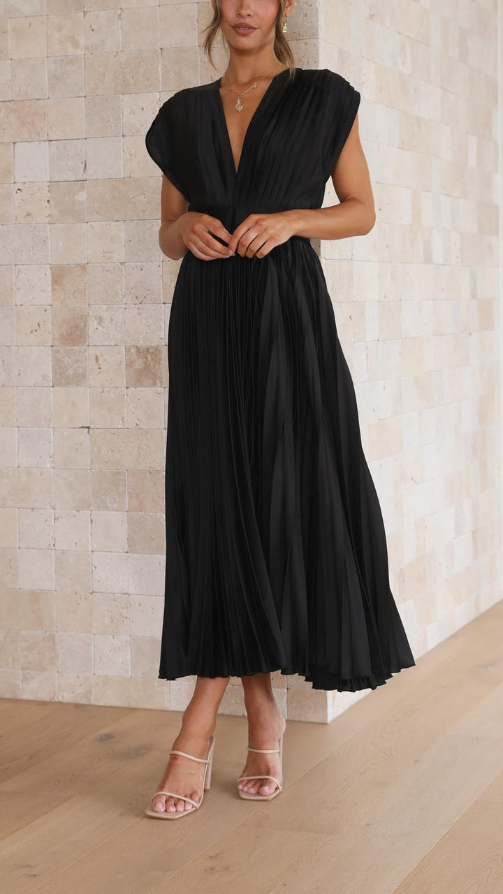 Maria™ | Elegant Pleated Maxi Dress - Freya Kobenhavn
