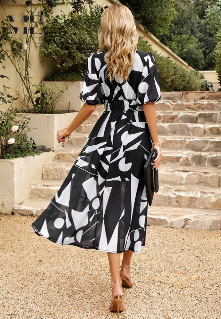 Monica™ | Elegant Floral Dress - Freya Kobenhavn