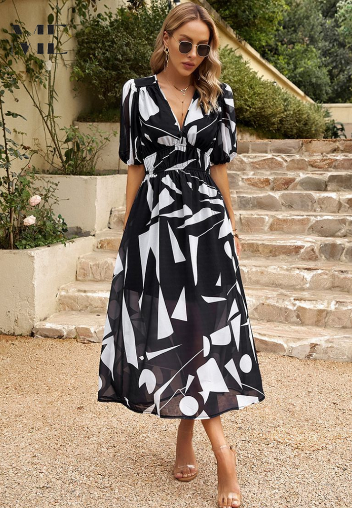 Monica™ | Elegant Floral Dress - Freya Kobenhavn