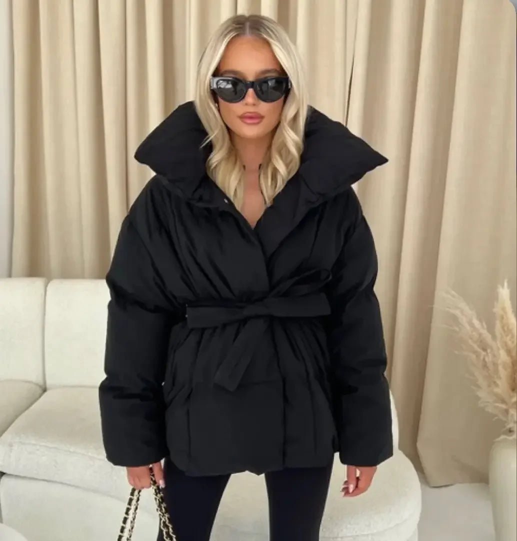 Blanka | Kvinders Vinter Pufferfrakke med Bælte