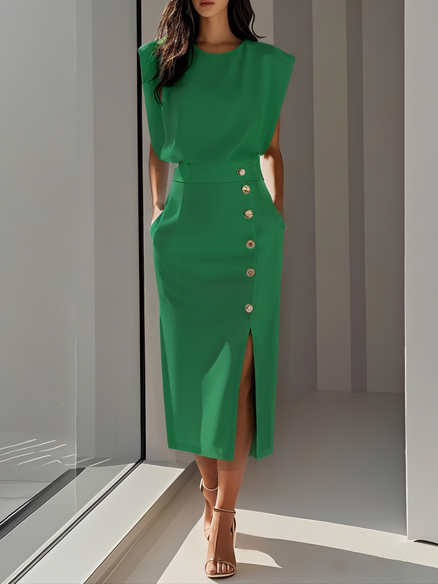 Aspen™ | Effortless Charm Midi Dress - Freya Kobenhavn
