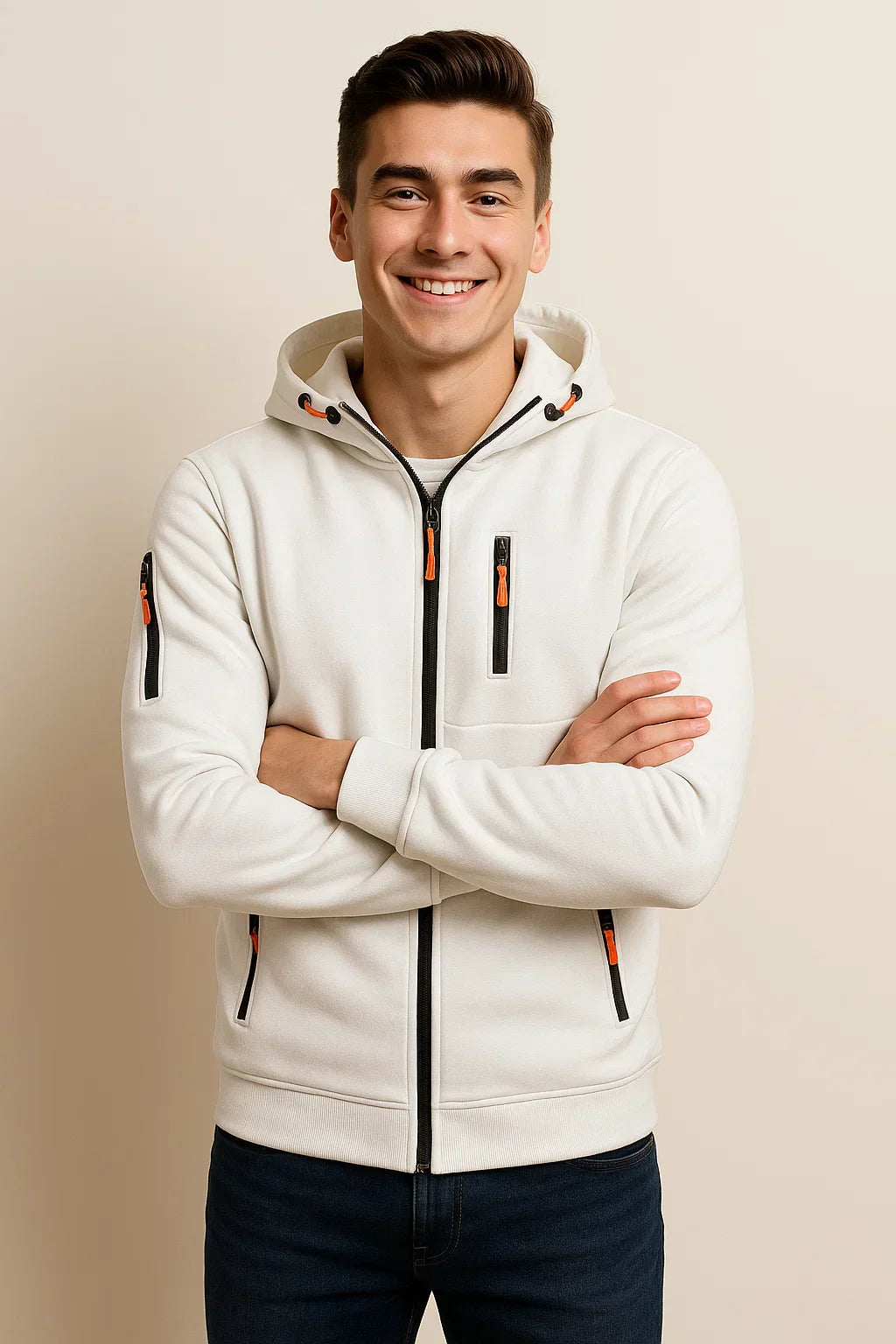 Rune | Mænd Sporty Casual Front-zip Hoodie - Freya Kobenhavn