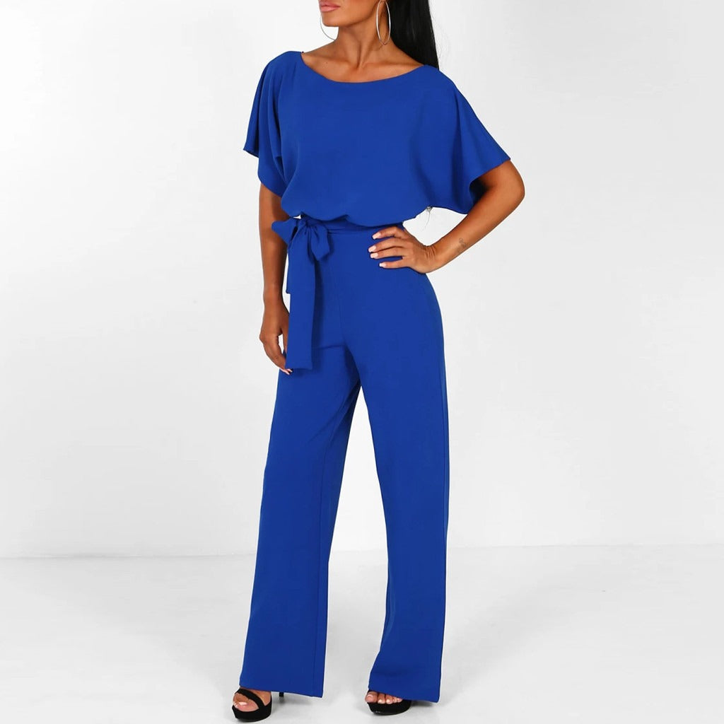 Clarissa™ | Elegant Bæltebelagt Dame Jumpsuit - Freya Kobenhavn