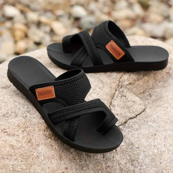 Lena | Dame Slip-On Flade Rem Sandaler