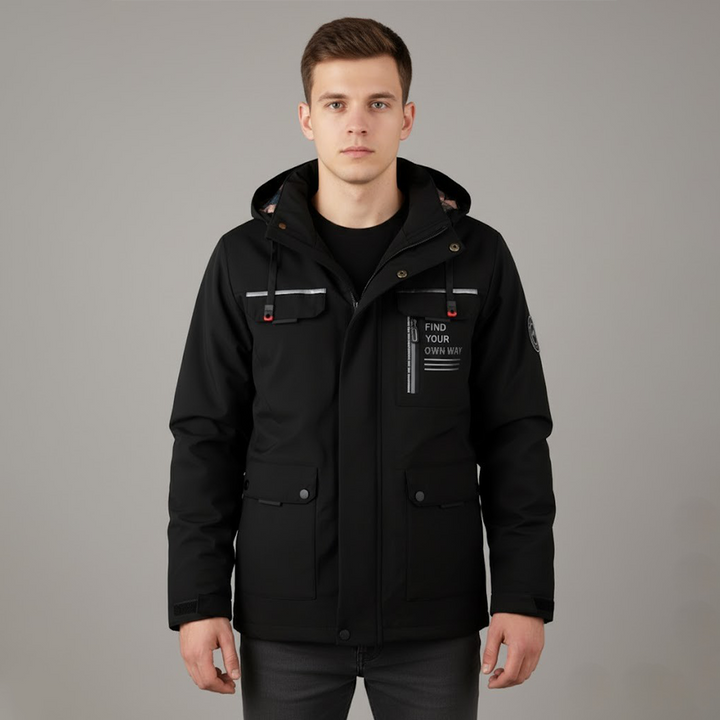 Jon | Herres vandtætte ski-vinterjakke med hætte til udendørsbrug - Freya Kobenhavn