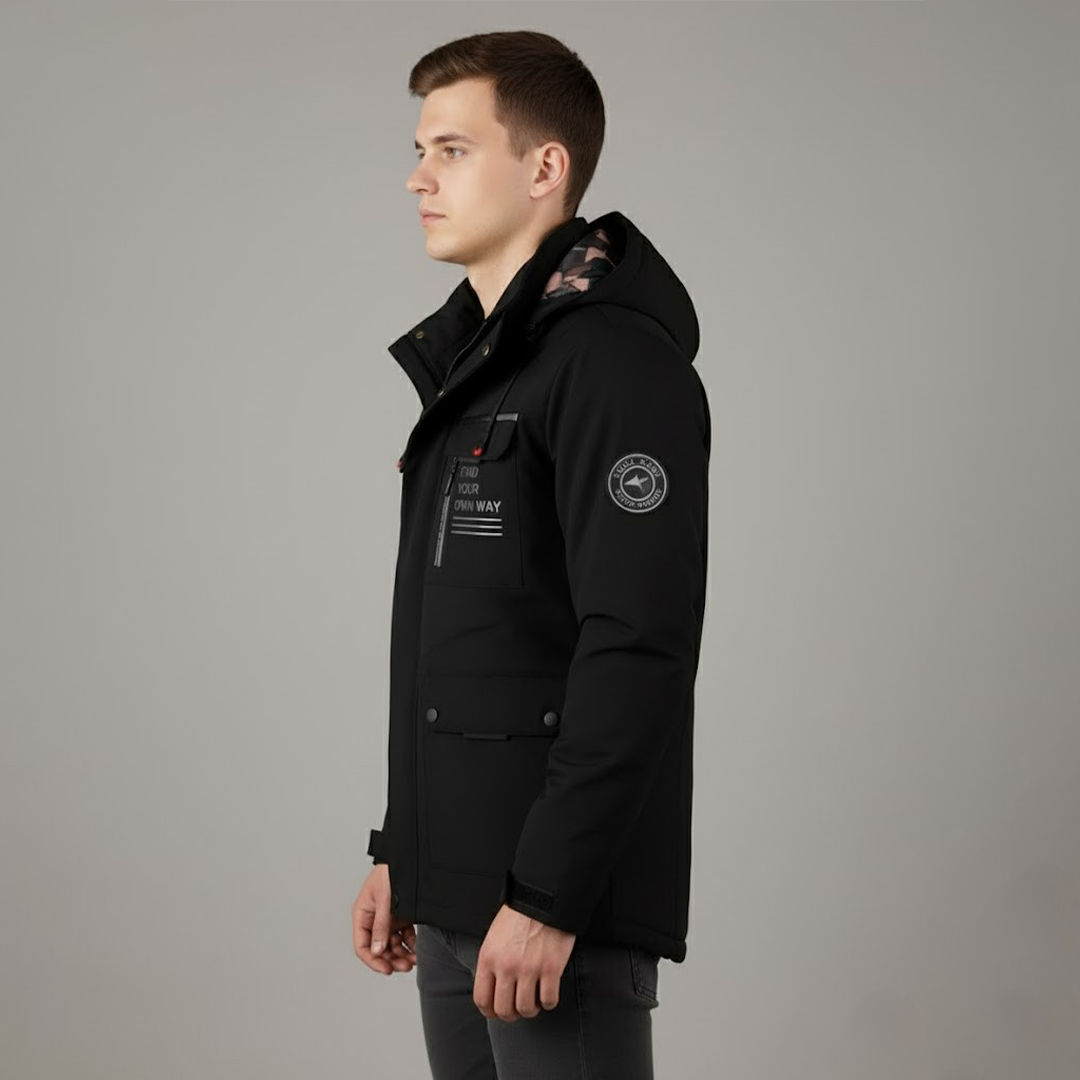 Jon | Herres vandtætte ski-vinterjakke med hætte til udendørsbrug - Freya Kobenhavn