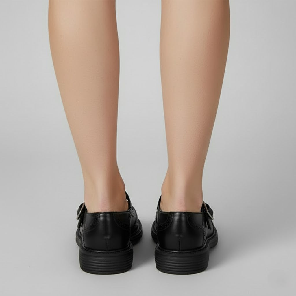 Jeanette | Chikke klassiske støvler i vintage Mary Jane-stil med spænde - Freya Kobenhavn