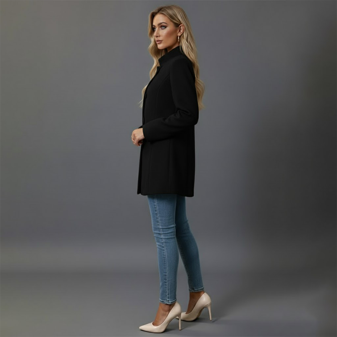 Hanna | Kvinders vinterfrakke med knapper - Freya Kobenhavn