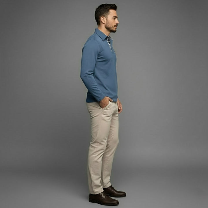 Ivan | Herres langærmede vinterpolo-shirt - Freya Kobenhavn