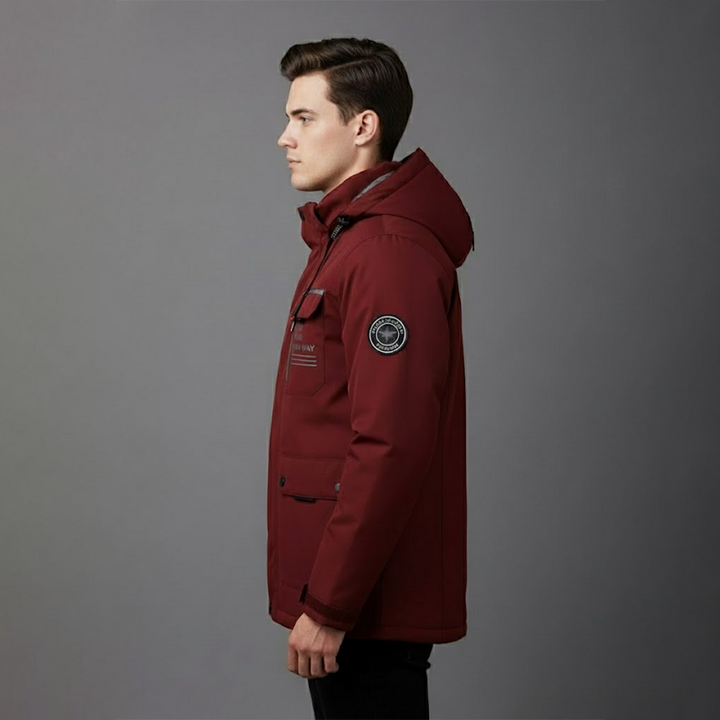 Jon | Herres vandtætte ski-vinterjakke med hætte til udendørsbrug - Freya Kobenhavn