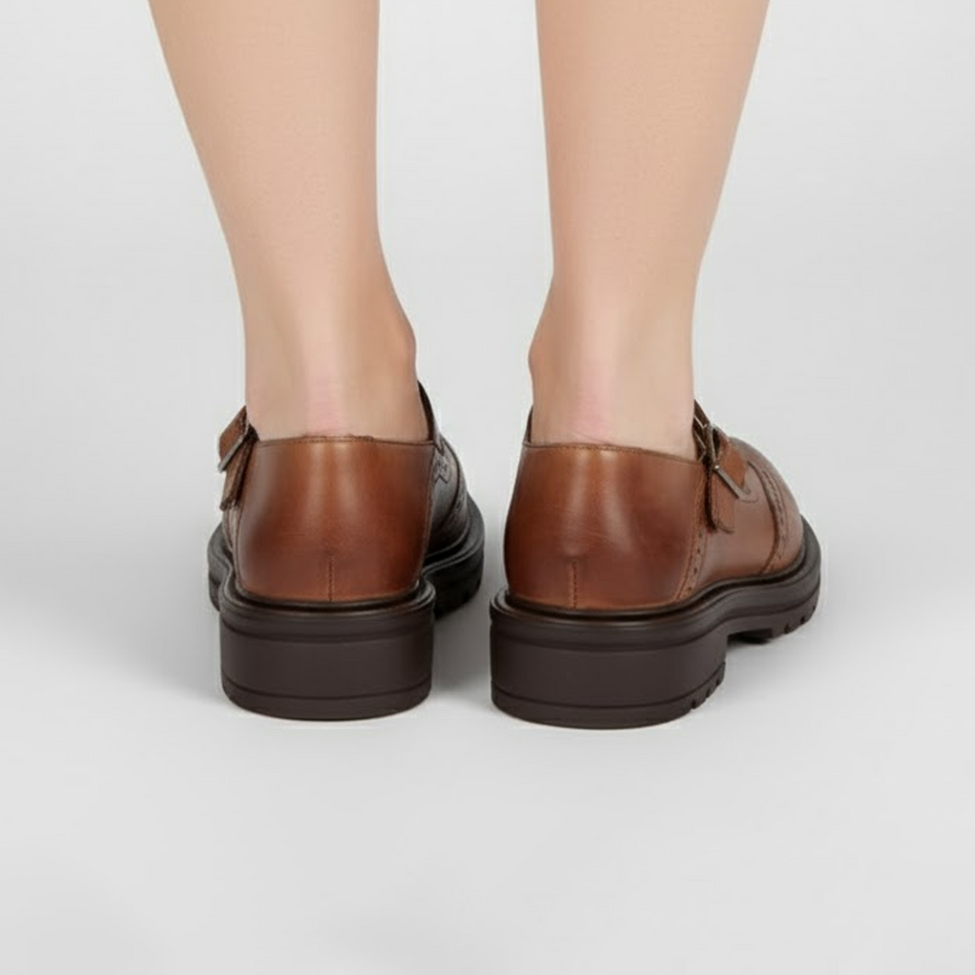 Jeanette | Chikke klassiske støvler i vintage Mary Jane-stil med spænde - Freya Kobenhavn