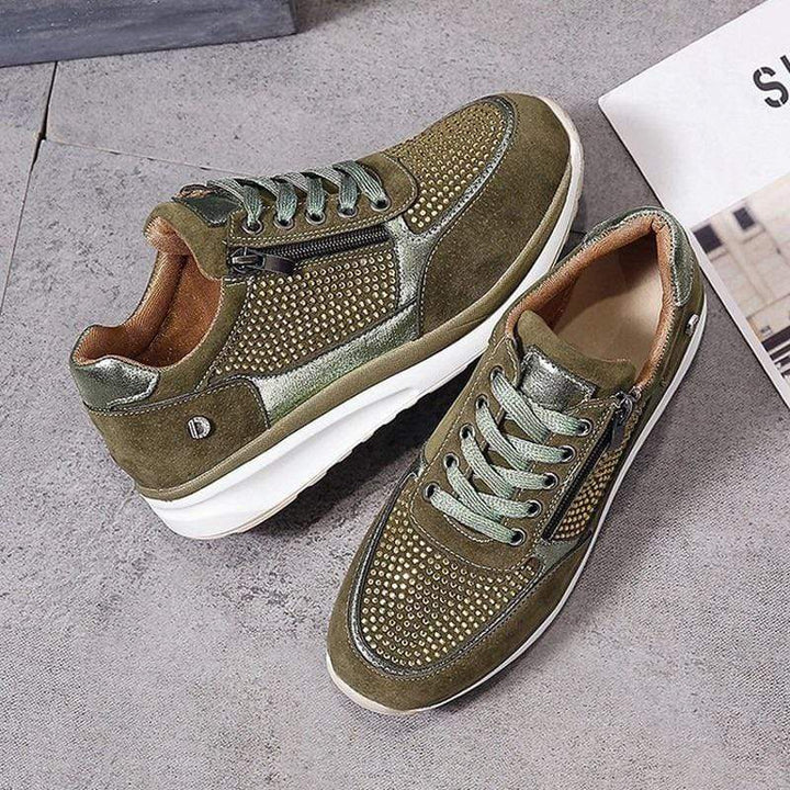 Johanne | Dame Snørebånd Platform Sneakers
