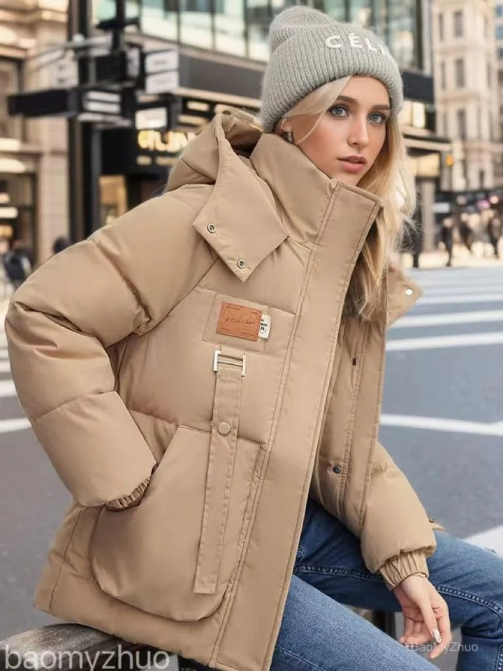 Caroline | Vinter Dame Pufferjakke med Hætte - Freya Kobenhavn