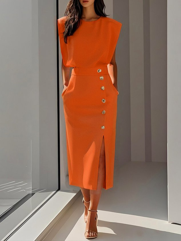 Aspen™ | Effortless Charm Midi Dress - Freya Kobenhavn