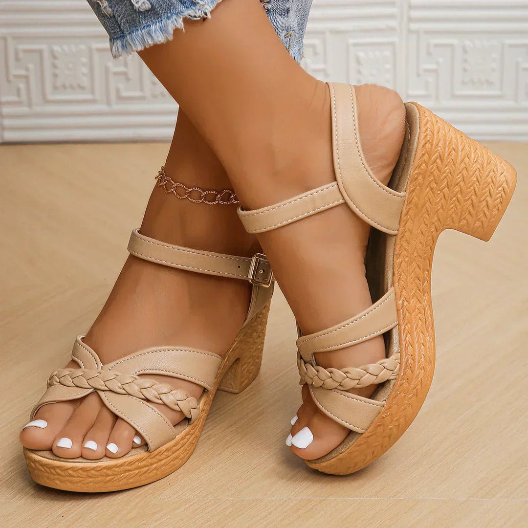 Cross-Strap Sandaler Justerbare Remme Komfort Sommer