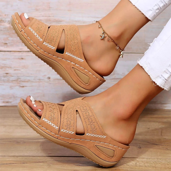 Cross-Strap Sandaler Ortopædiske Justerbare Remme