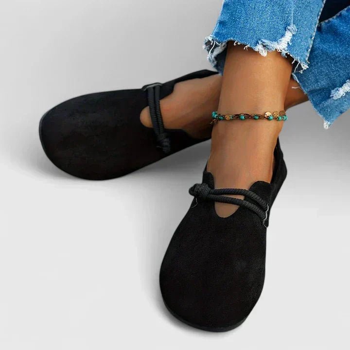 Dame Loafers Rund Tå Reb Detalje Slip-On Flade Sko