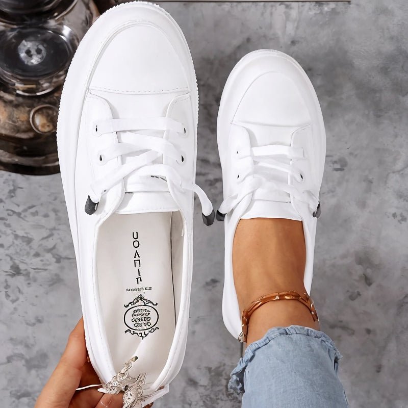 Dame Ortopædiske Sneakers Hvid Komfort Support - White