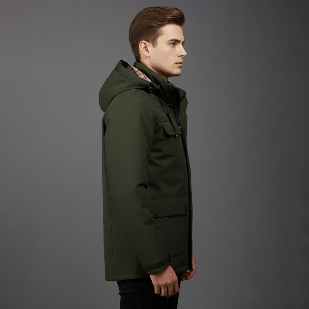 Jon | Herres vandtætte ski-vinterjakke med hætte til udendørsbrug - Freya Kobenhavn