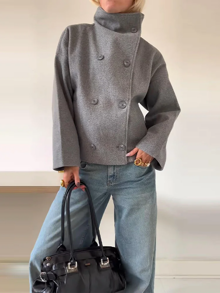 Salome | Dame Vinter Oversized Jakke med Knapper