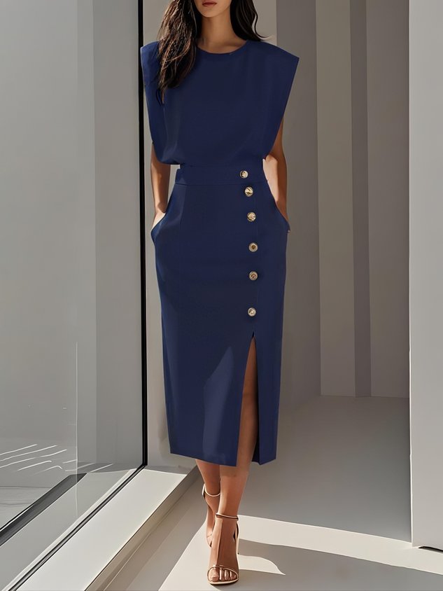 Aspen™ | Effortless Charm Midi Dress - Freya Kobenhavn
