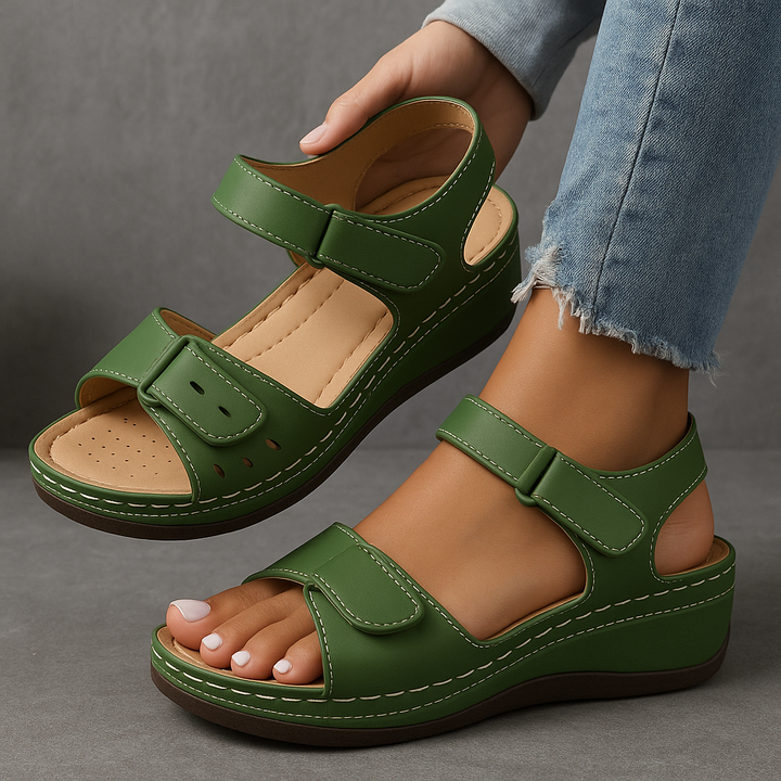Nina™™ | Orthopedic Sandals with Wedge Heel - Freya Kobenhavn