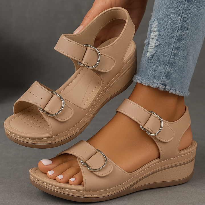 Nina™™ | Orthopedic Sandals with Wedge Heel - Freya Kobenhavn