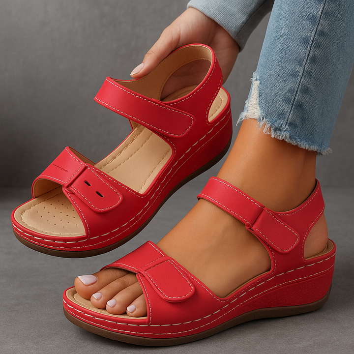 Nina™™ | Orthopedic Sandals with Wedge Heel - Freya Kobenhavn