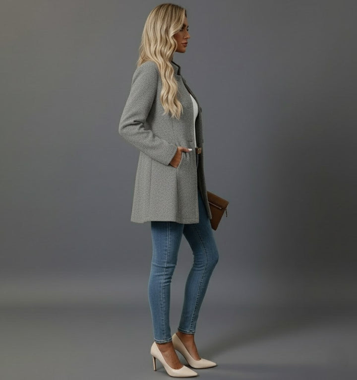 Hanna | Kvinders vinterfrakke med knapper - Freya Kobenhavn