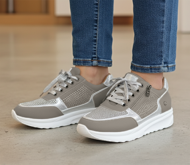 Johanne | Dame Snørebånd Platform Sneakers