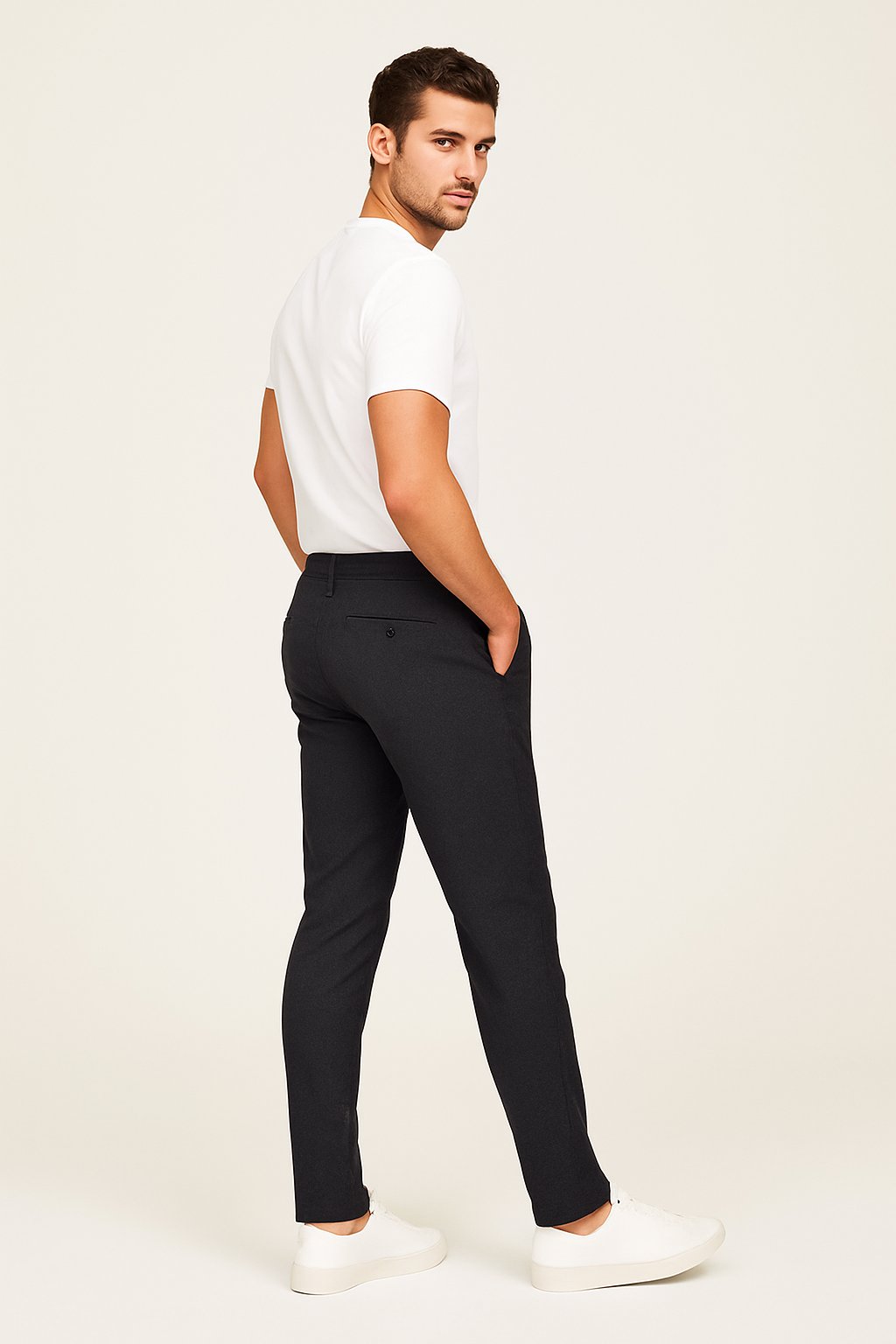 Herre Skræddersyede Slim-Fit Chino Bukser