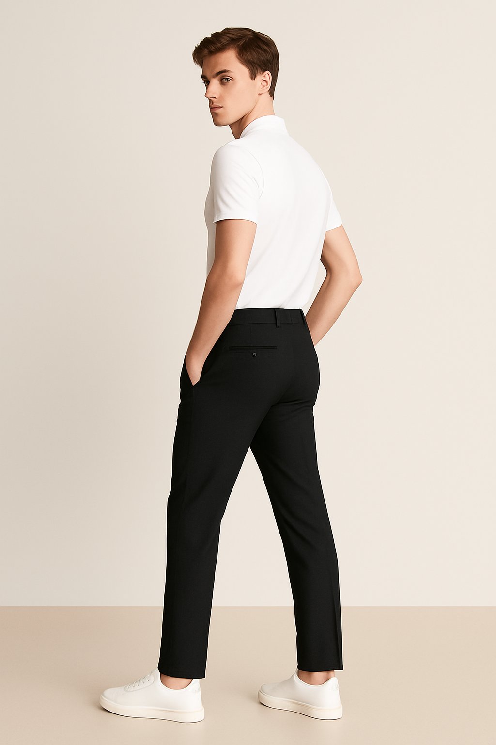 Herre Skræddersyede Slim-Fit Chino Bukser