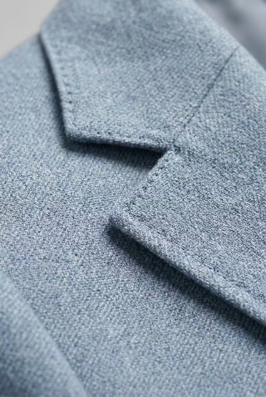 Herre Slim-Fit Two-Piece Set Struktureret Businesskjole