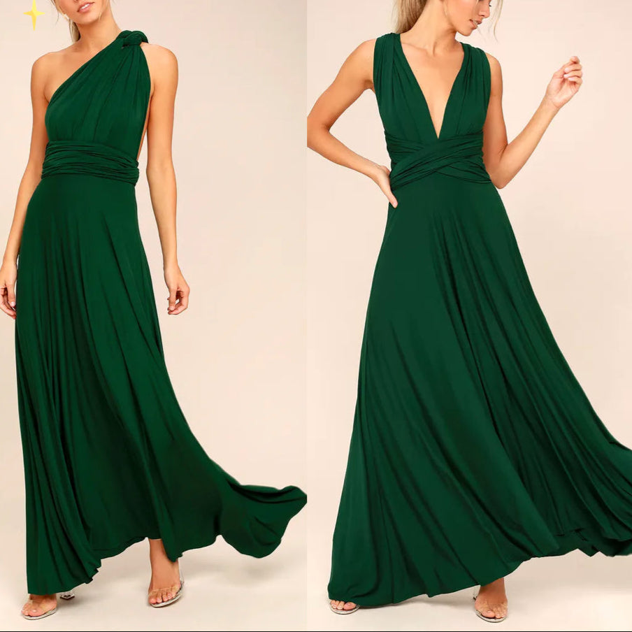 Monika | Dame Afslappet Én-Skulder Maxi Kjole - Freya Kobenhavn