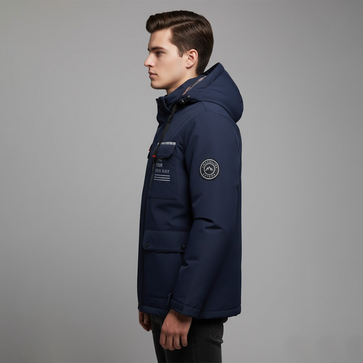 Jon | Herres vandtætte ski-vinterjakke med hætte til udendørsbrug - Freya Kobenhavn