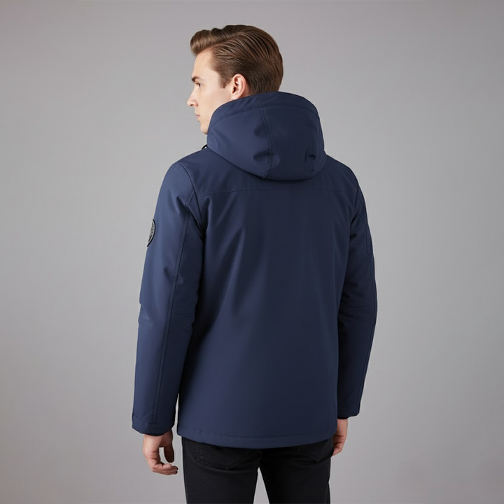 Jon | Herres vandtætte ski-vinterjakke med hætte til udendørsbrug - Freya Kobenhavn