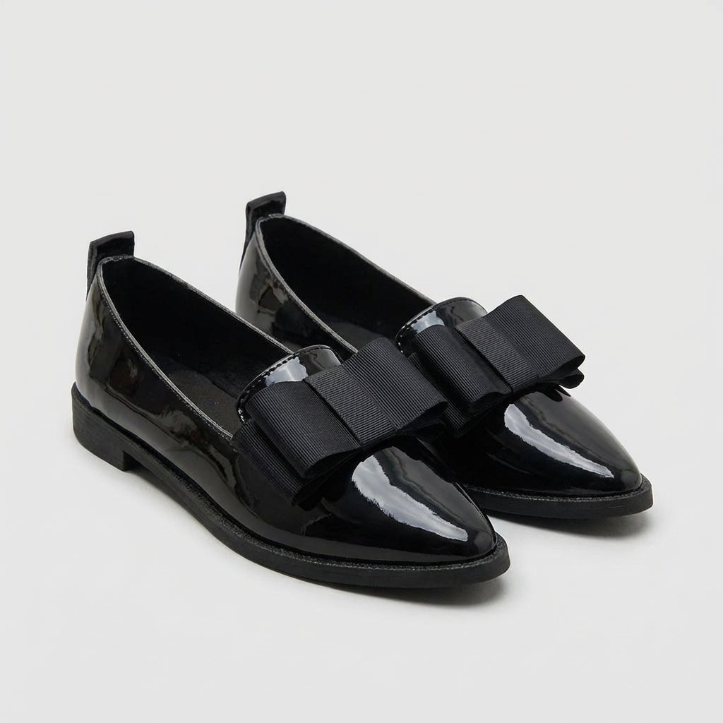 Orthopedic Loafers Dame Patent Læder Spids Tå