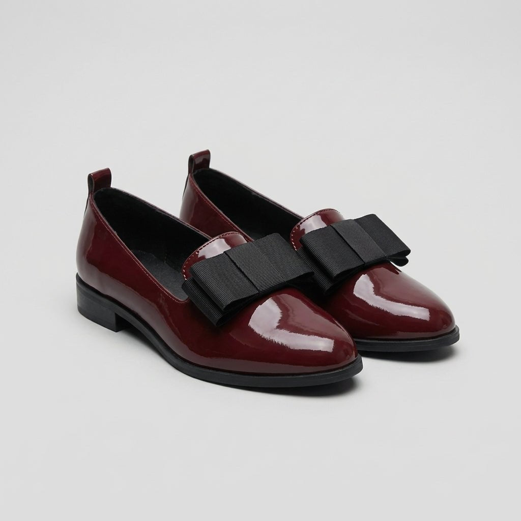 Orthopedic Loafers Dame Patent Læder Spids Tå
