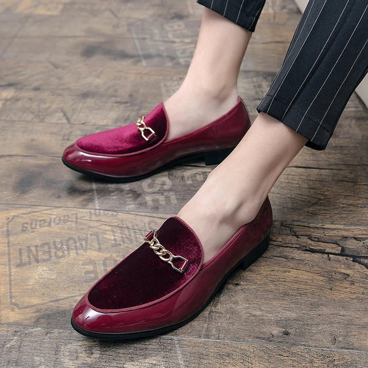 Ortopædiske Loafers Slip-On Velour Guldkæde Komfort