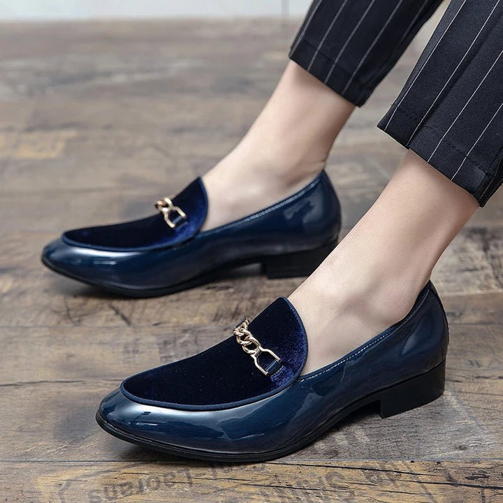 Ortopædiske Loafers Slip-On Velour Guldkæde Komfort