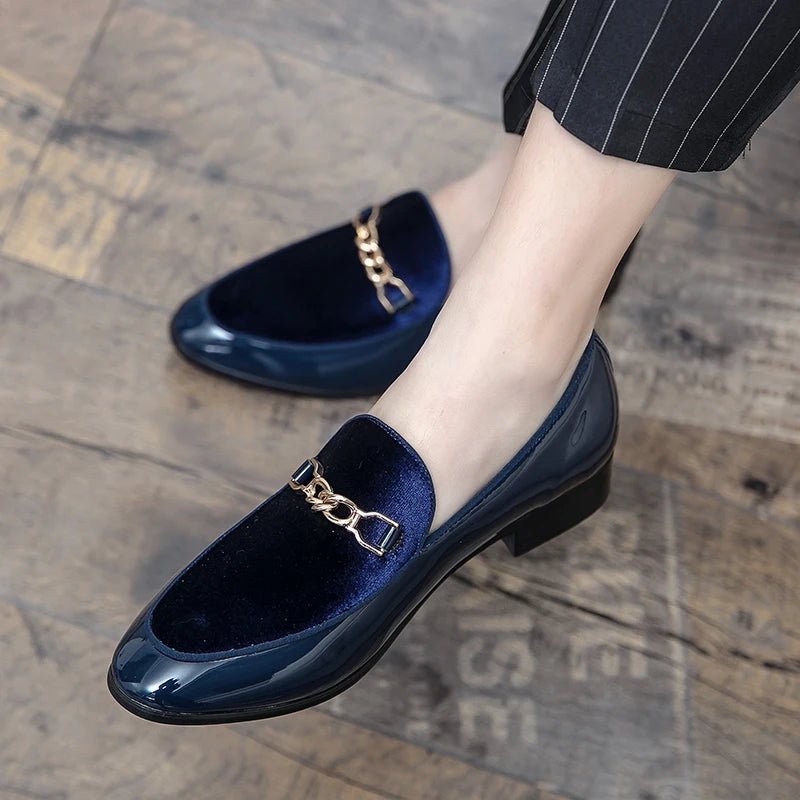 Ortopædiske Loafers Slip-On Velour Guldkæde Komfort