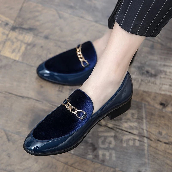 Ortopædiske Loafers Slip-On Velour Guldkæde Komfort