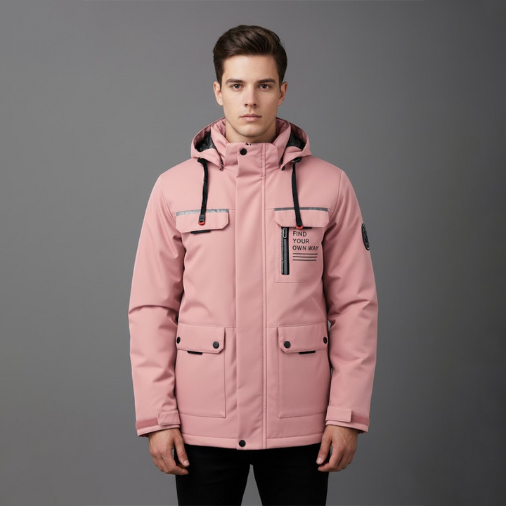 Jon | Herres vandtætte ski-vinterjakke med hætte til udendørsbrug - Freya Kobenhavn