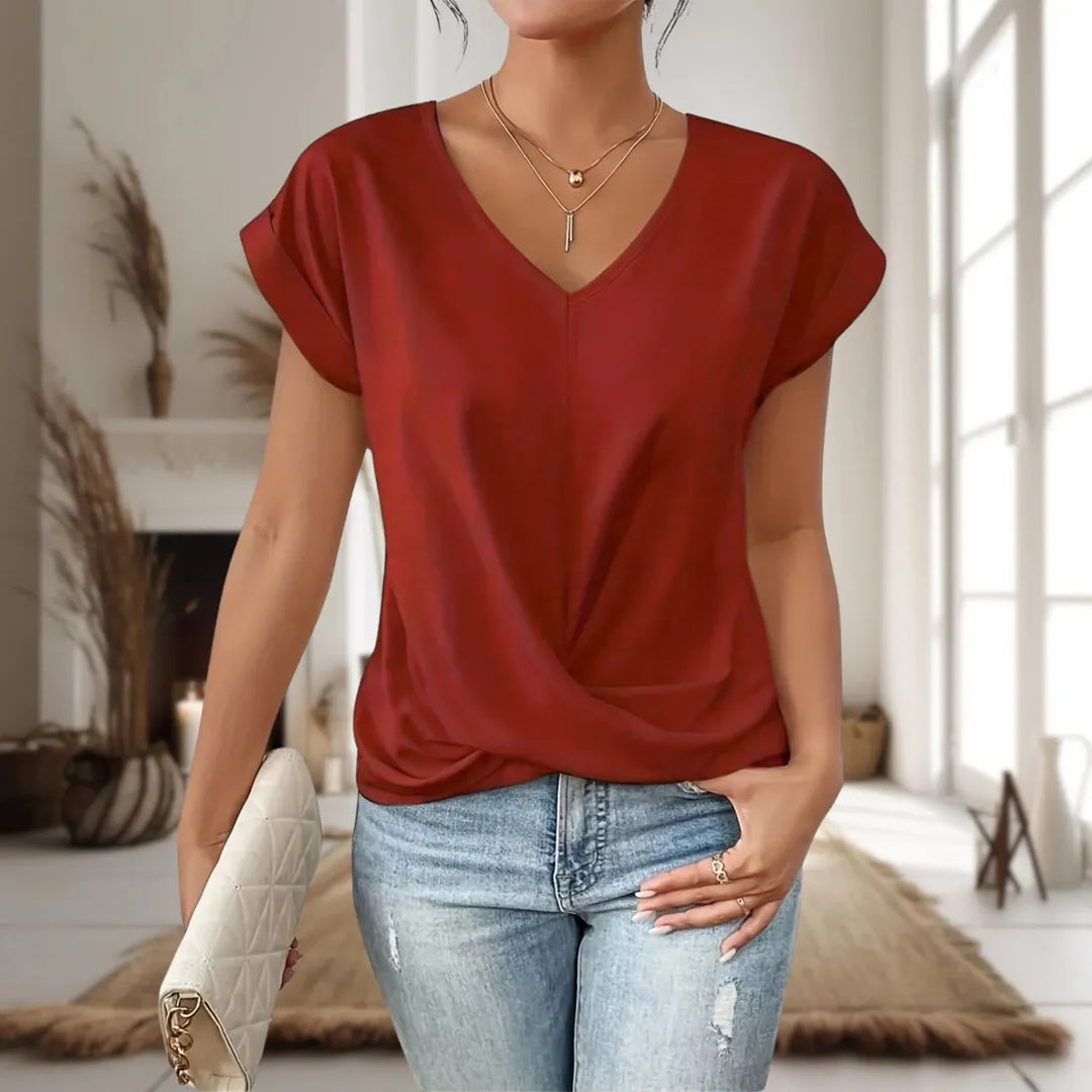 Elle™ | Casual Sweetheart Neck T-Shirt - Freya Kobenhavn