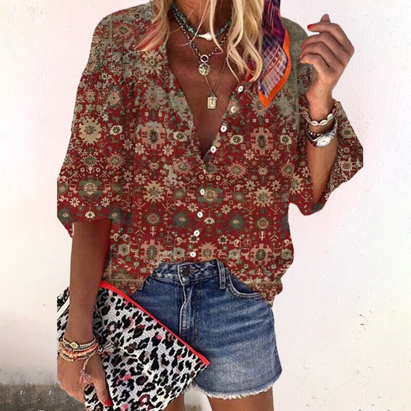 Hilda | Elegant Og Stilfuld Blomstret Bluse - Freya Kobenhavn