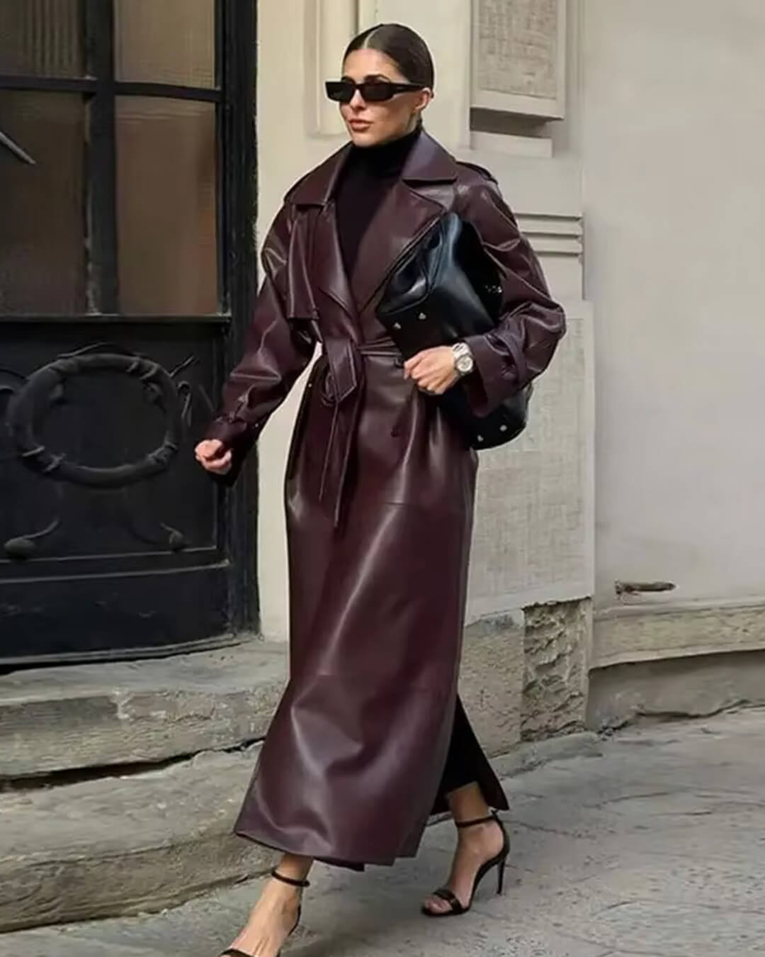 Bente | Dame Lang Vinter Maxi Trenchcoat