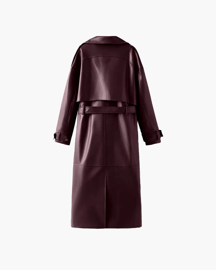 Bente | Dame Lang Vinter Maxi Trenchcoat