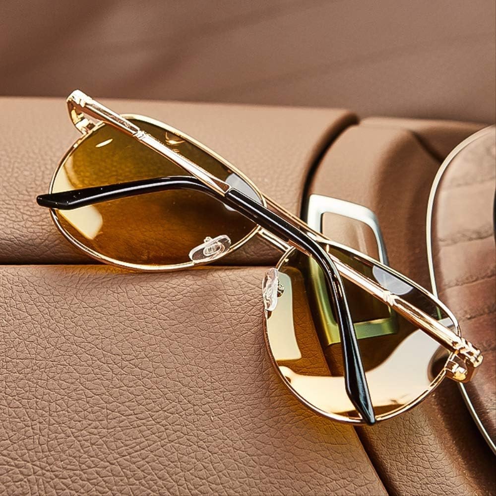 Sunglasses Aviator Retro Guld Ramme Gradient Linser