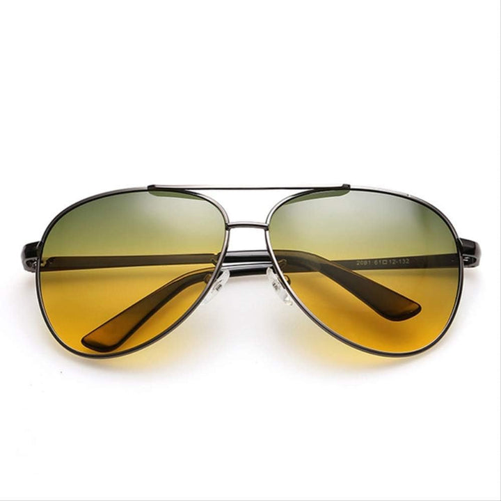 Sunglasses Aviator Retro Guld Ramme Gradient Linser